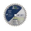 10&quot; x 40 Teeth Finishing Green Blade   Saw Blade Recyclable 