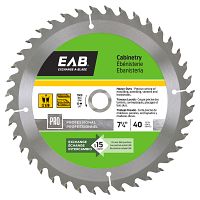 7 1/4&quot; x 40 Teeth Finishing Cabinetry  Professional Saw Blade Recyclable Exchangeable