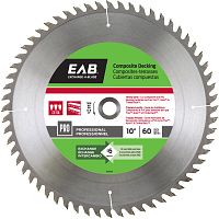 10" x 60 Teeth Finishing Composite Decking  Professional Saw Blade Recyclable Exchangeable
