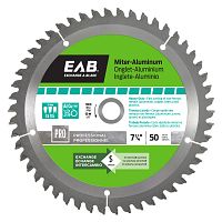 7 1/4&quot; x 50 Teeth Metal Cutting Miter Aluminum  Professional Saw Blade Recyclable Exchangeable