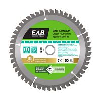 7 1/4&quot; x 50 Teeth Metal Cutting Miter Aluminum  Industrial Saw Blade Recyclable Exchangeable