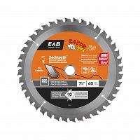 7 1/4&quot; x 40 Teeth Finishing Razor Back&reg; Thin  Professional Saw Blade Recyclable Exchangeable