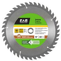 10&quot; x 40 Teeth Finishing Shelving   Saw Blade Recyclable Exchangeable
