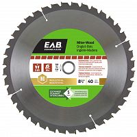 8 1/2&quot; x 40 Teeth Finishing Miter  Industrial Saw Blade Recyclable Exchangeable