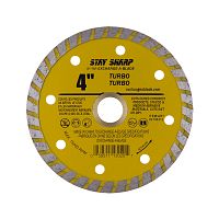 Hoja de Diamante Turbo 4" Serie Amarilla - Reciclable